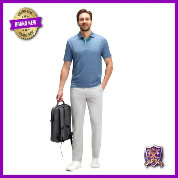 Men's Dry Fit Performance Polo Shirt Moisture Wicking UPF 30+ Stretch